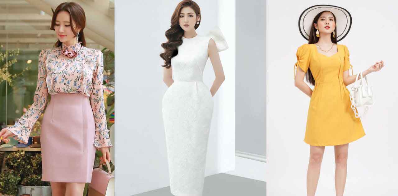 đầm công sở cao cấp thương hiệu look&m