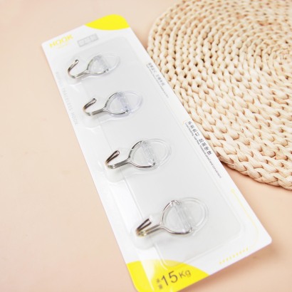 [ Đồng giá 19k]  Móc dán tường  dính liền mạch 4 đầu cắm