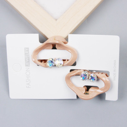 [ Đồng giá 19k]  Phụ kiện kẹp tóc đính đá hình đám mây ở giữa