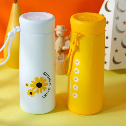 [ Đồng giá 19k] Cốc thủy tinh nhựa hoa cúc