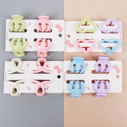 [ Đồng giá 19k] Kẹp Tóc Càng Cua Bằng Nhựa Cao Cấp Hình Chữ Nhật Nhiều Màu Sắc Xinh Xắn