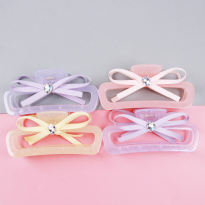 [ Đồng giá 19k] Phụ kiện kẹp tóc Nơ ruy băng pha