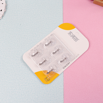 [ Đồng giá 19k] Móc dán tườngsáu móc không dấu vết trong suốt