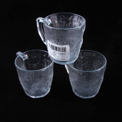[ Đồng giá 19k] Cốc thủy tinh có tay cầm tảng băng ZB47-1