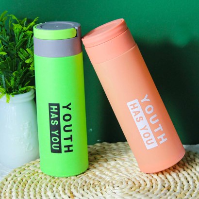 [ Đồng giá 19k] Cốc thủy tinh trẻ trung vỏ nhựa