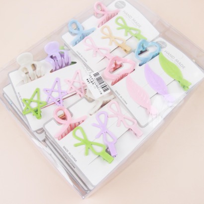 [Đồng giá 19k] Bộ kẹp tóc hình lá tre