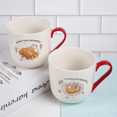 [ Đồng giá 19k] cốc sứ tráng men hình gấu