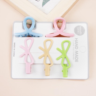 [Đồng giá 19k] Bộ kẹp tóc hình lá tre