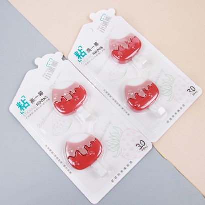 [Đồng giá 19k] Móc dán tường hình dâu tây