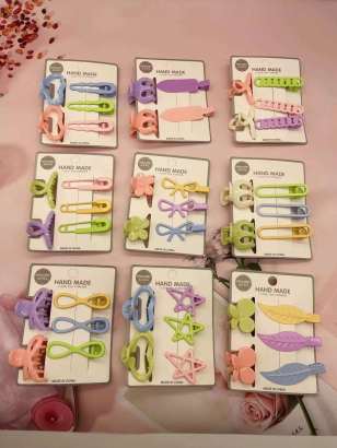 [Đồng giá 19k] Bộ kẹp tóc hình lá tre