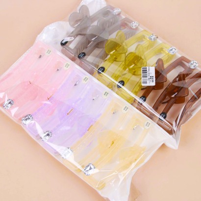 [ Đồng giá 19k] Bộ kẹp tóc pha lê hình trái tim