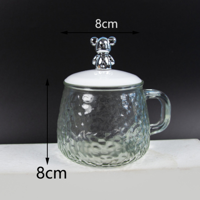 [ Đồng giá ]Túi gấu nổi tiếng trên Internet có cốc tay cầm bằng thủy tinh (70 thìa nhỏ)