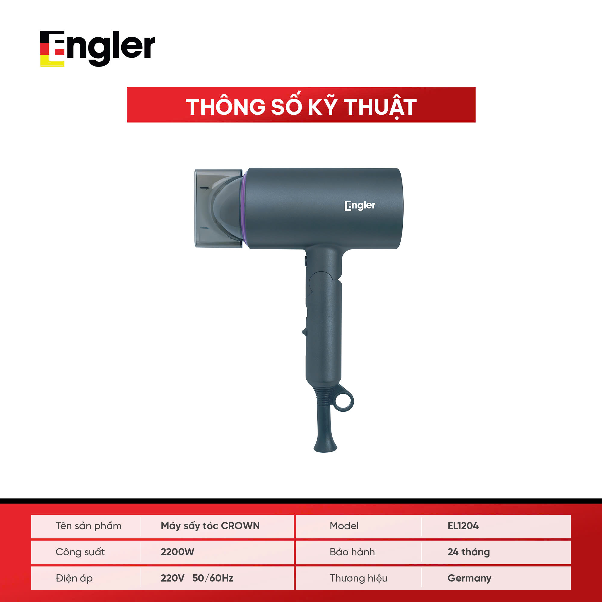 Máy Sấy Tóc Engler - EL1204