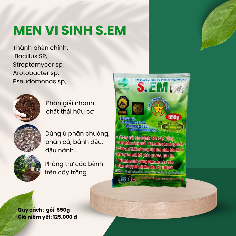 MEN Ủ PHÂN S.EM