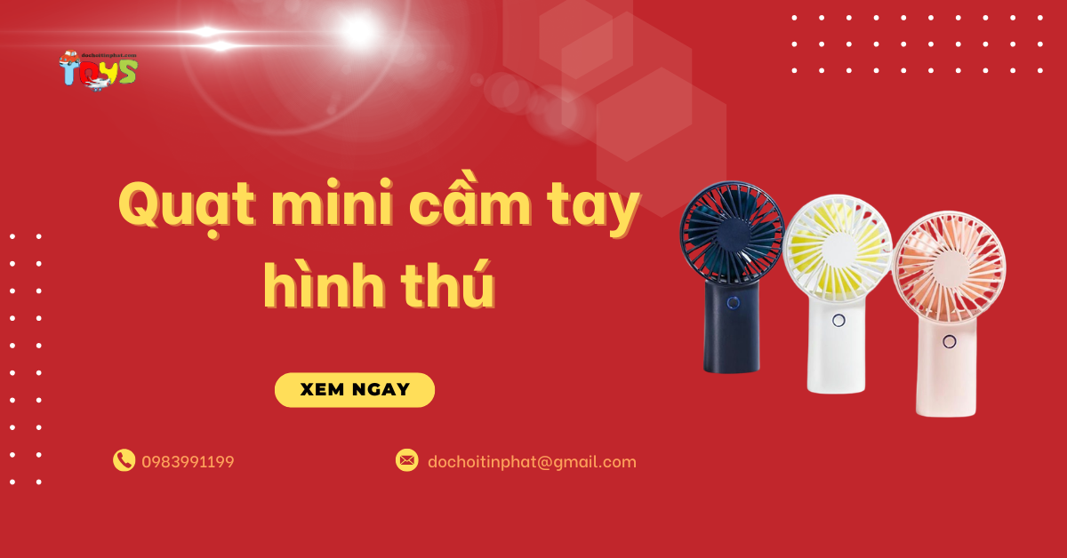 Top quạt mini cầm tay hình thú hot mùa hè 2026 và nguồn nhập uy tín