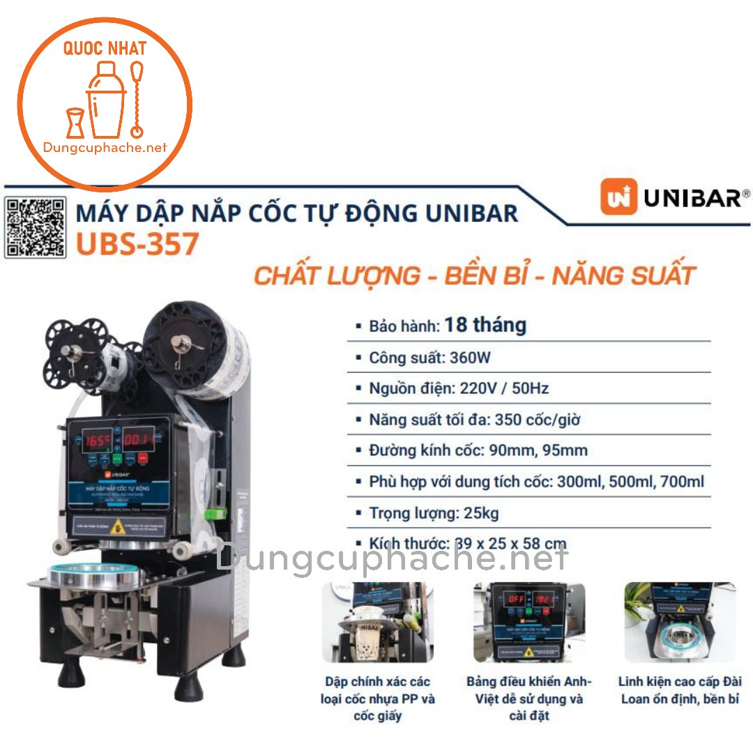 ❌⭕️❌♨️💢MÁY DẬP NẮP LY/CỐC UBS-357 ❌⭕️❌♨️💢