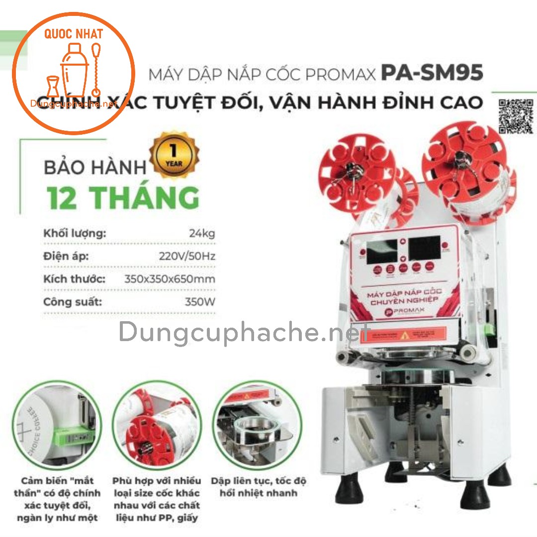 ❌💢♨️ HDSD MÁY DẬP LY/CỐC PROMAX PA-SM95❌💢♨️