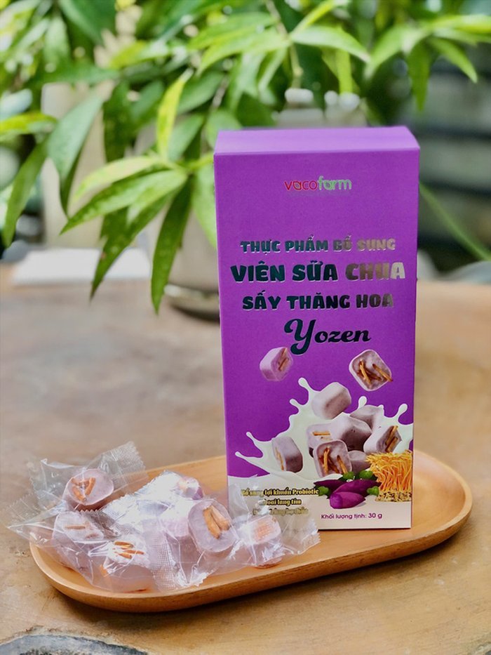 Viên sữa chua sấy thăng hoa YOZEN Vacofarm