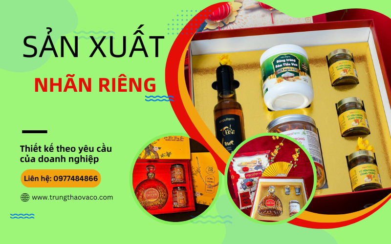 Dịch vụ sản xuất nhãn riêng theo yêu cầu của Vacofarm