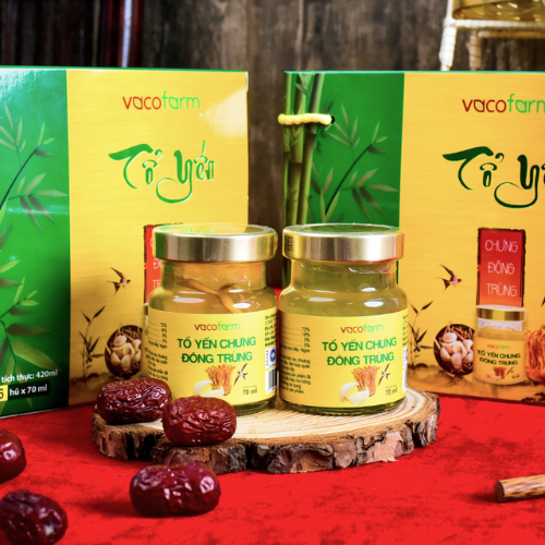 Tổ yến chưng đông trùng Vacofarm (6 lọ x 70ml)