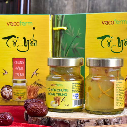 Tổ yến chưng đông trùng Vacofarm (6 lọ x 70ml)