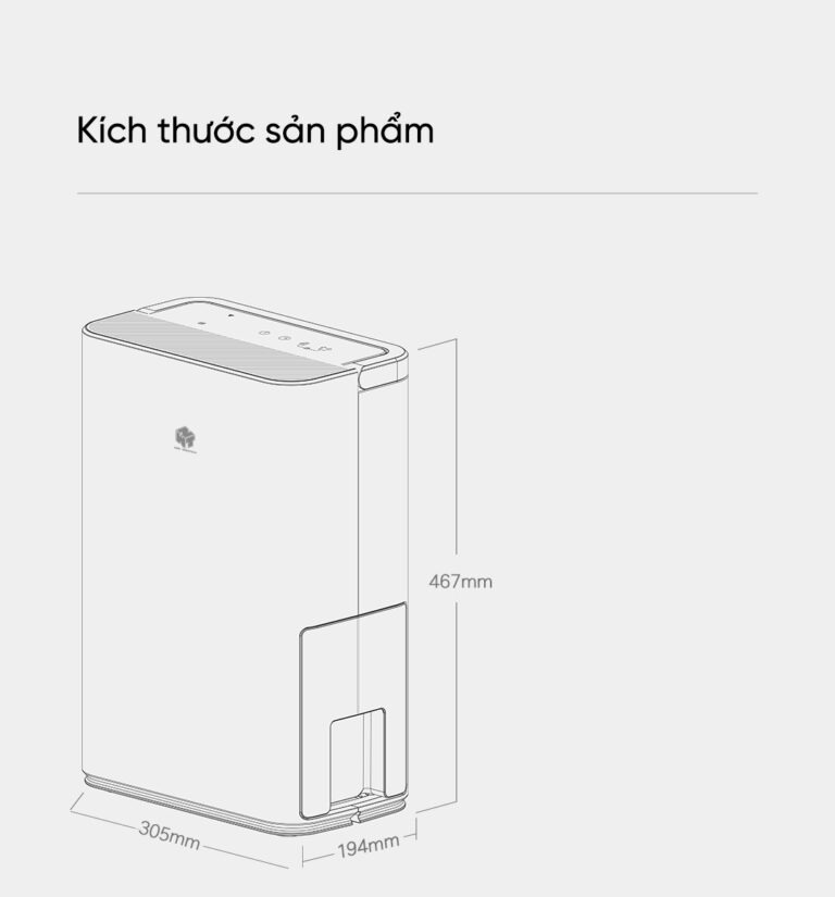 Máy hút ẩm Xiaomi New WideTech 12 lít WDH312ENW1