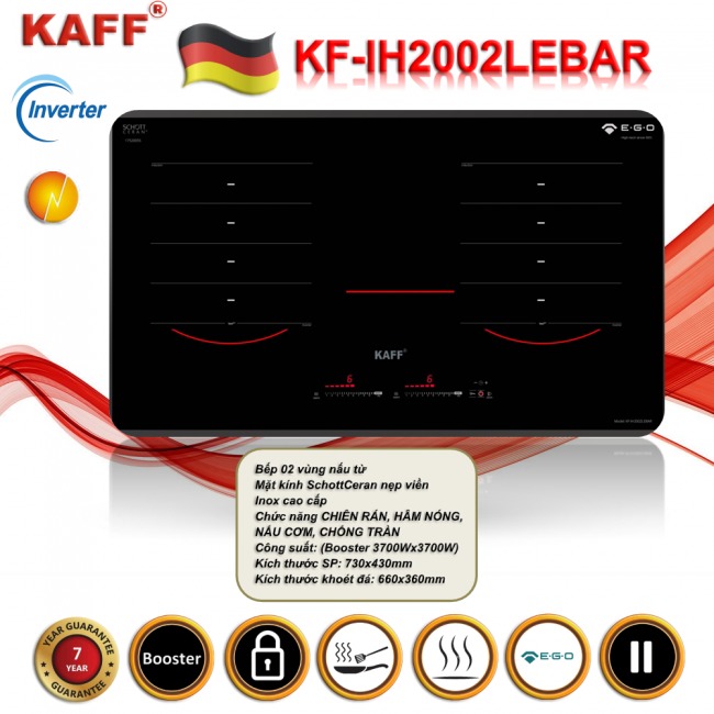 Bếp Từ Đa Điểm KAFF KF-IH2002LeBar