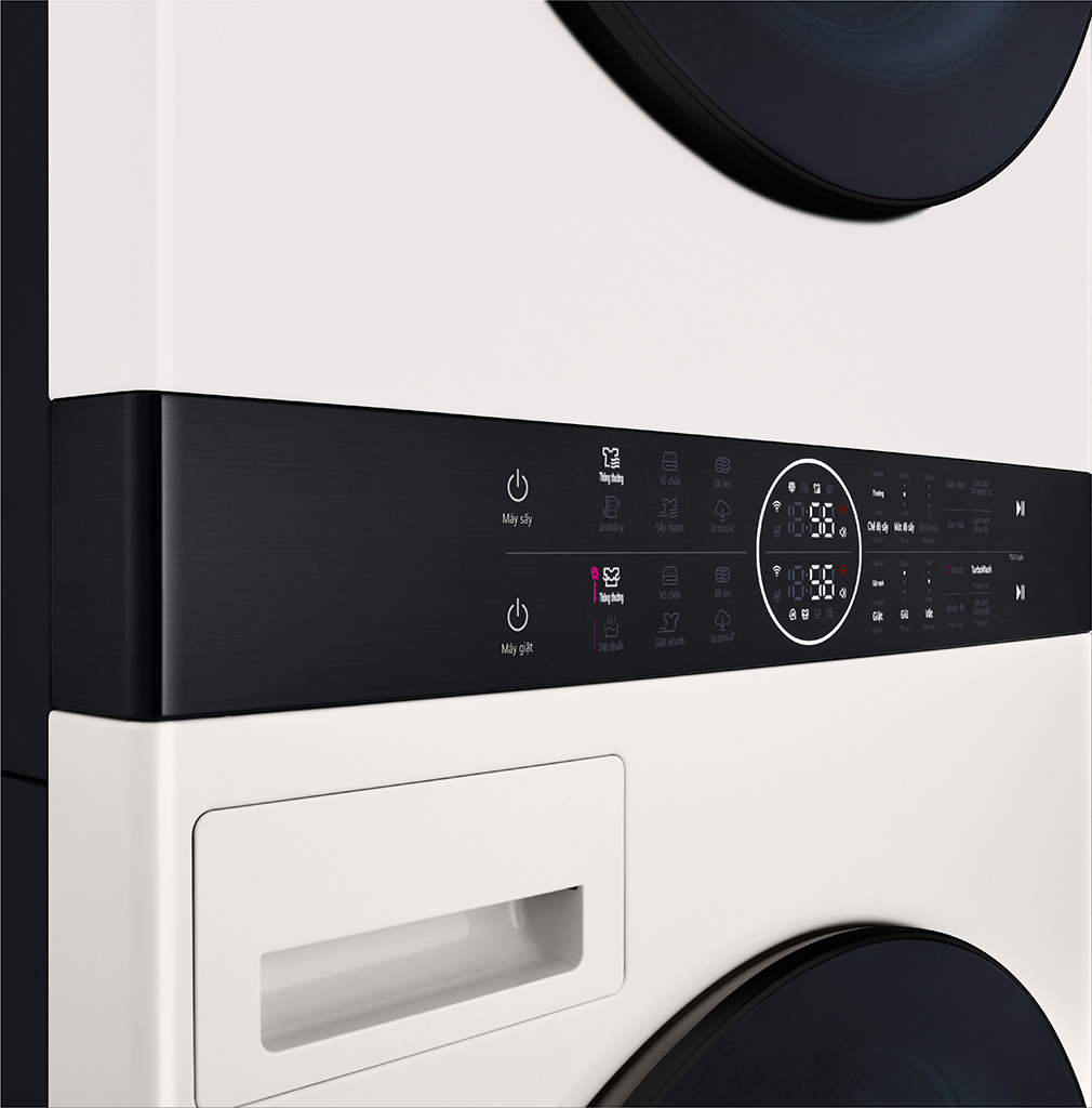 Tháp giặt sấy LG WashTower Inverter giặt 14 kg - sấy 10 kg WT1410NHE