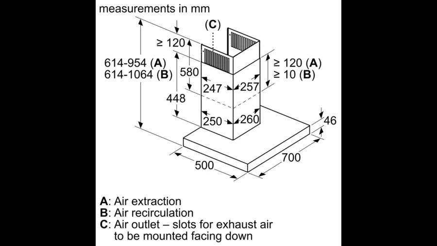 Máy hút mùi chữ T Bosch DWB77CM50 seri 6