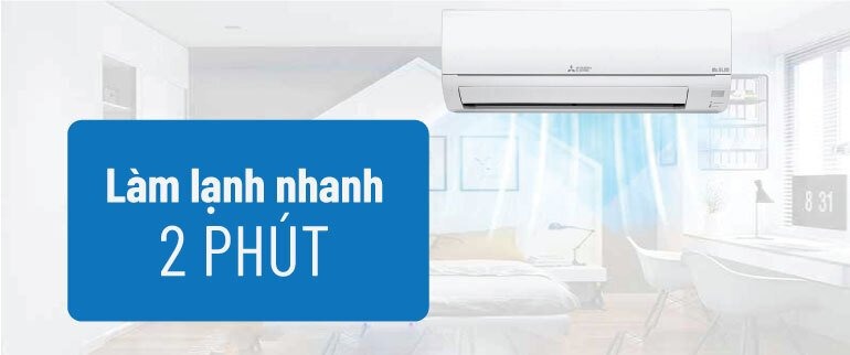 Điều hòa Mitsubishi electric 9000BTU 1 chiều MS-JS25VF