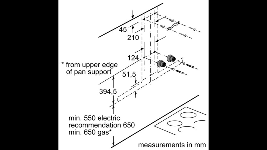 Máy hút mùi chữ T Bosch DWB77CM50 seri 6