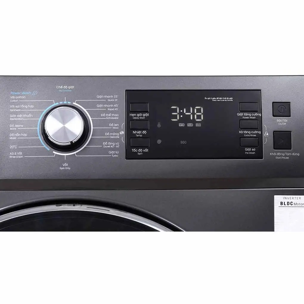 Máy giặt Casper inverter lồng ngang 8.5 kg WF-85I140BGB