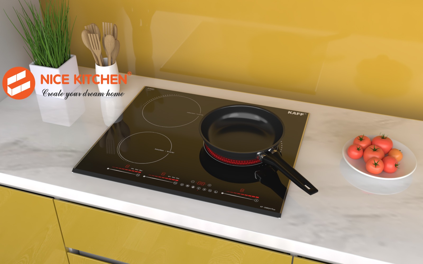 Bếp từ 3 vùng nấu KAFF KF-S48QH PLUS