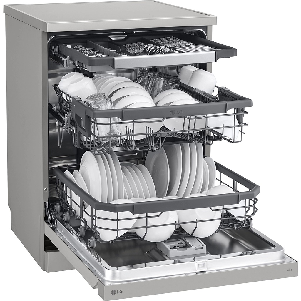 Máy rửa bát độc lập 14 bộ LG Quadwash TrueSteam LDT14SVA4