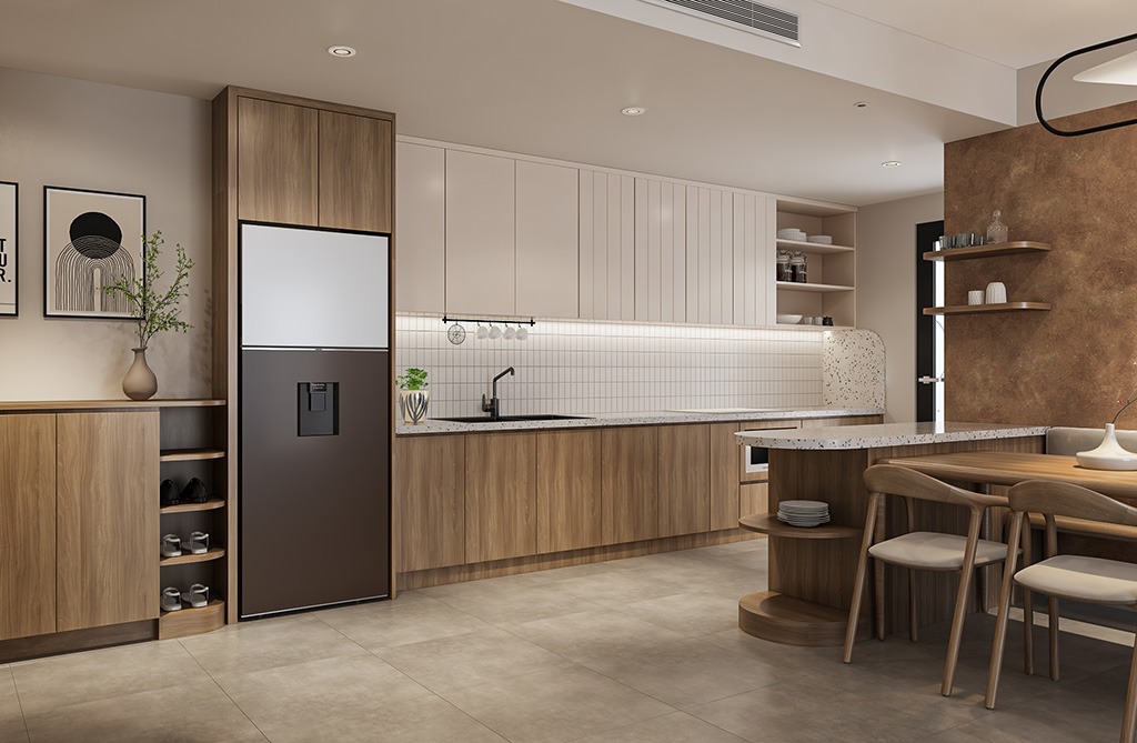 Tủ Lạnh Samsung Bespoke Inverter 382 Lít RT38CB6784C3SV