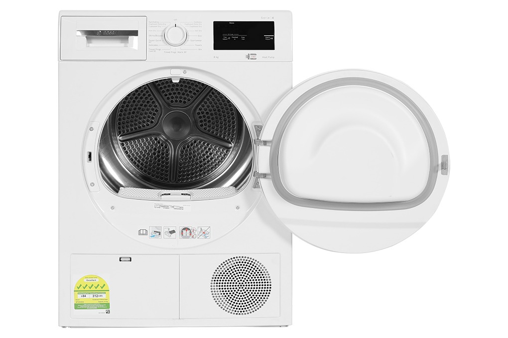 Máy sấy bơm nhiệt Bosch 9 kg WQG24200SG