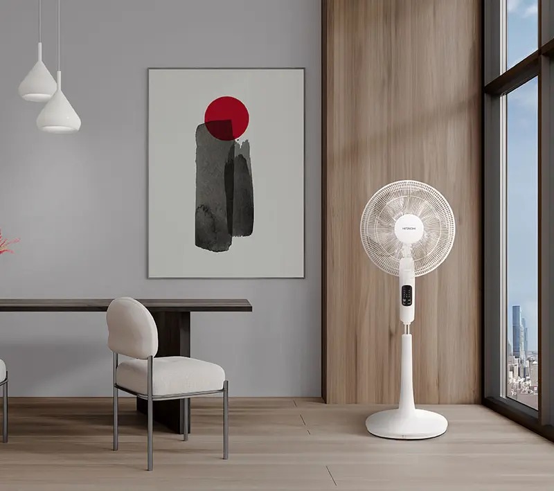 Quạt cây Hitachi 5 cánh động cơ AC LF-A6RCWM