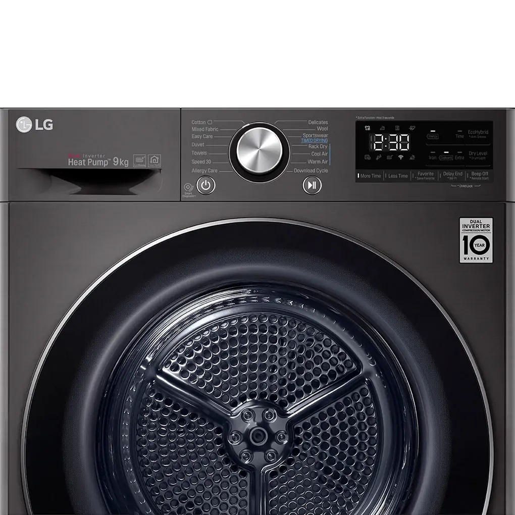 Máy sấy bơm nhiệt LG 9 kg DVHP09B