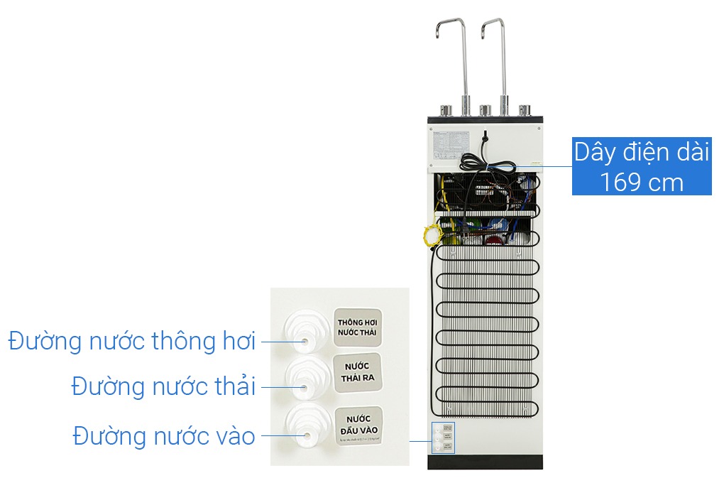 Máy lọc nước Kangaroo nóng nguội lạnh 10 lõi KG10A18