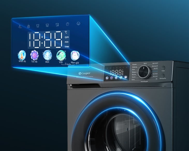 Máy giặt Casper Inverter 12.5 kg WF-D125VGR1