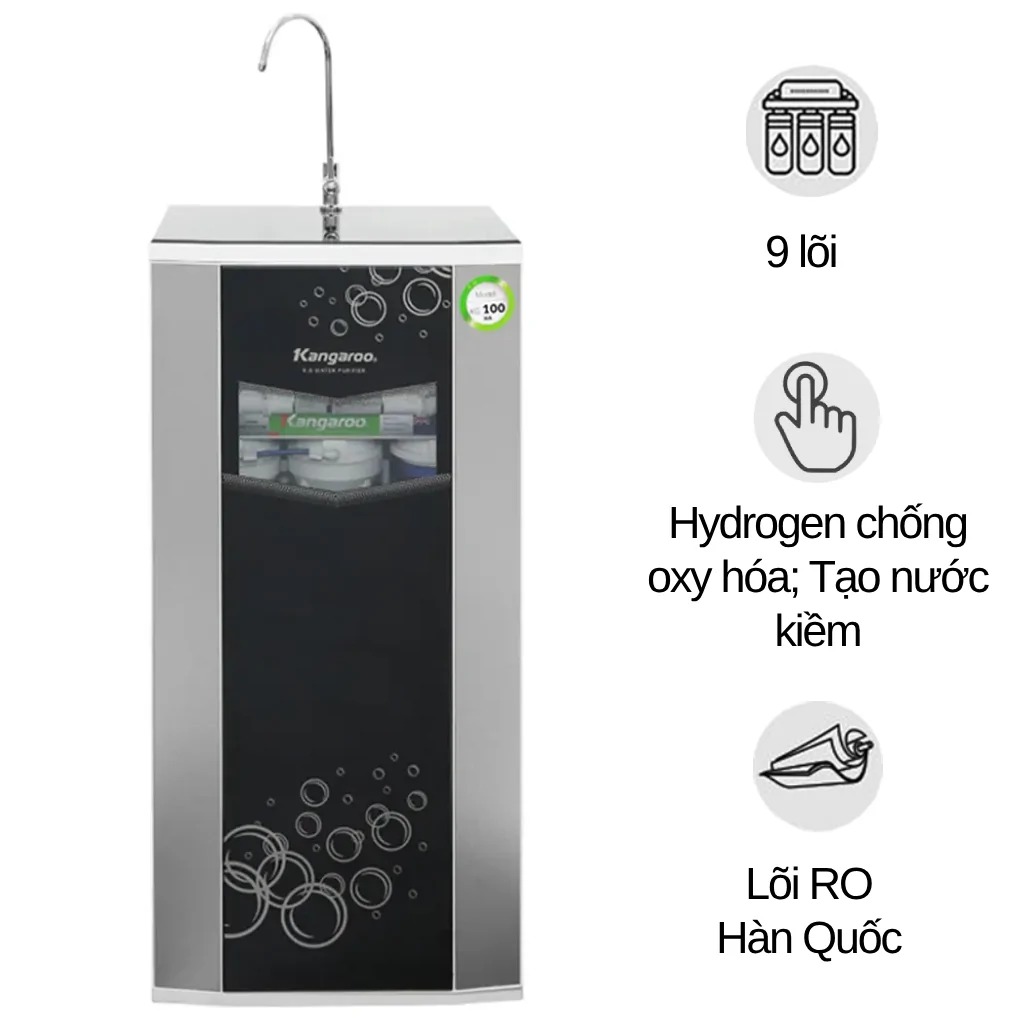 Máy lọc nước Kangaroo Hydrogen KG100HA vỏ tủ VTU