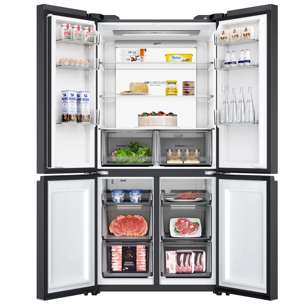Tủ lạnh Aqua Inverter 660 lít Multi Door AQR-M727XA(GS)U1