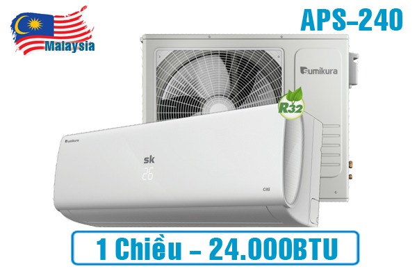 Điều hòa Sumikura 24000Btu 1 chiều Inverter APS/APO-240 Tokyo