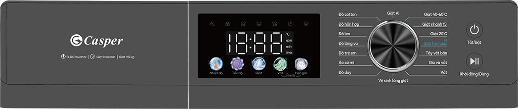 Máy giặt Casper cửa ngang ProWash 10.5kg WF-D105VGR1