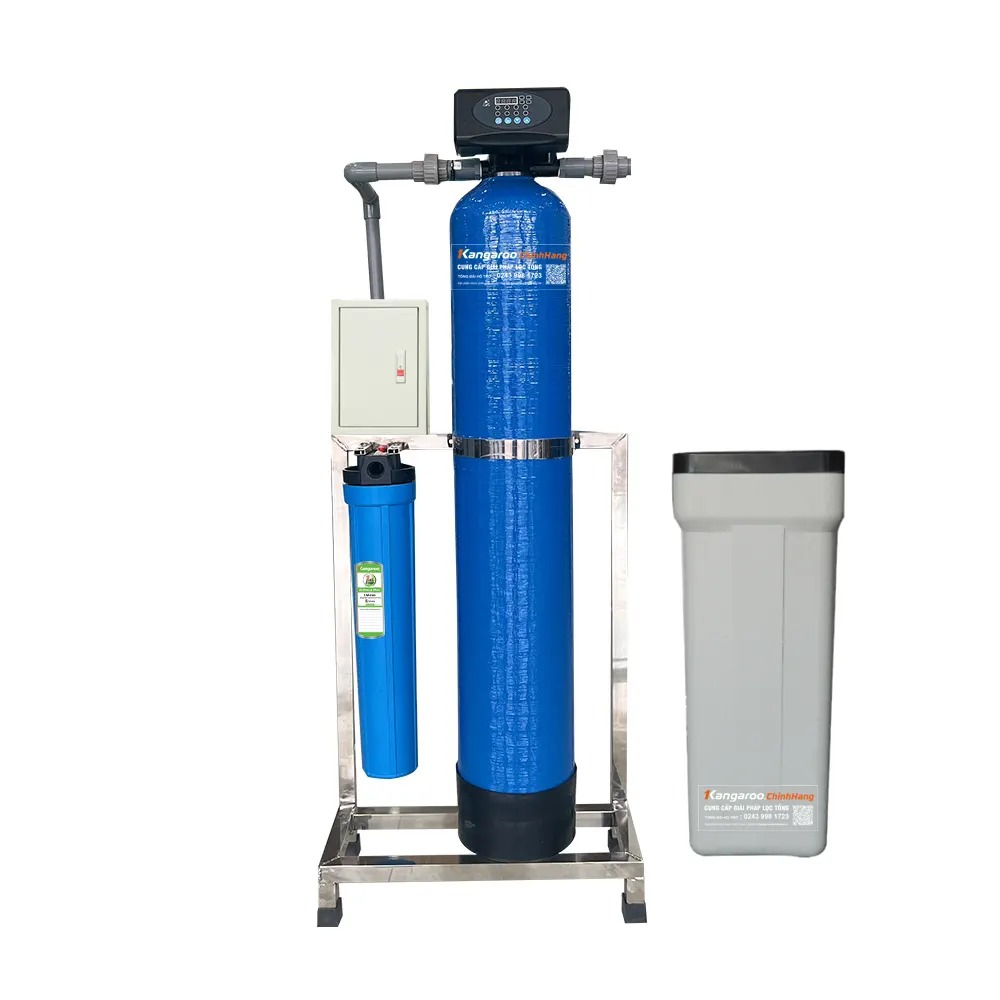 Máy lọc nước tổng đầu nguồn Kangaroo van tự động, xử lý Canxi KG1054TL1C