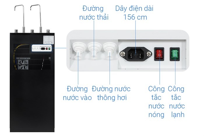 Máy lọc nước Kangaroo Hydrogen nóng lạnh KG10A12