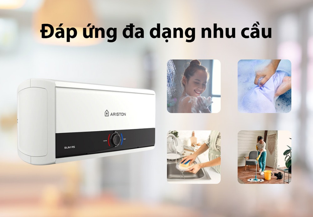 Bình nóng lạnh Ariston 15 lít SLIM3 15RS (mới 2025)