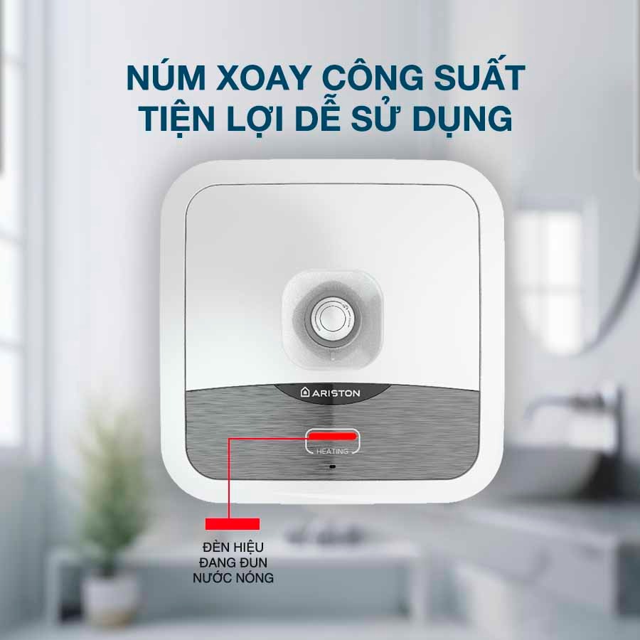 Binh nóng lạnh Ariston 15 lít vuông AN2 15 R 2.5 FE