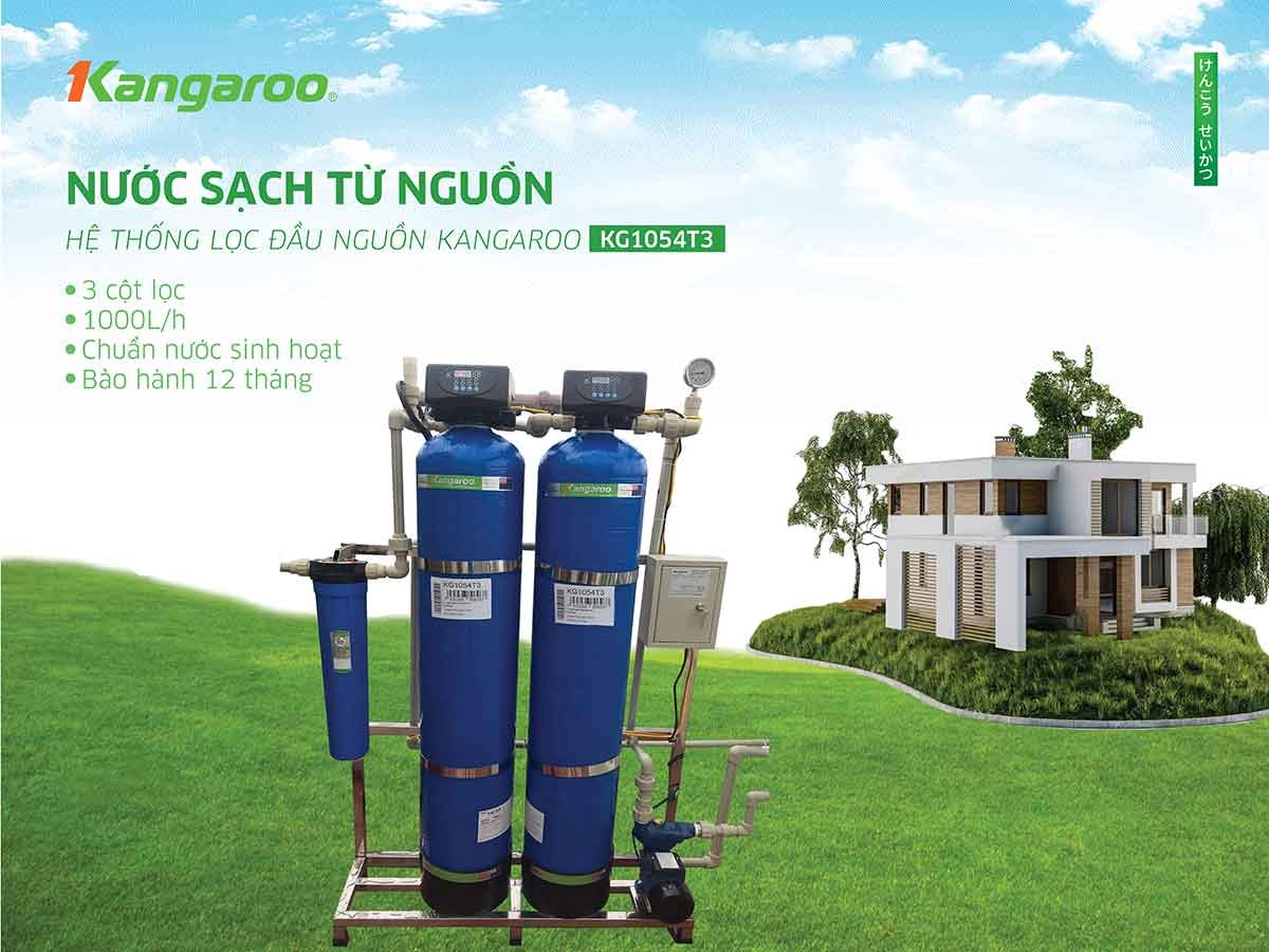 Hệ thống lọc nước đầu nguồn Kangaroo KG1054T3