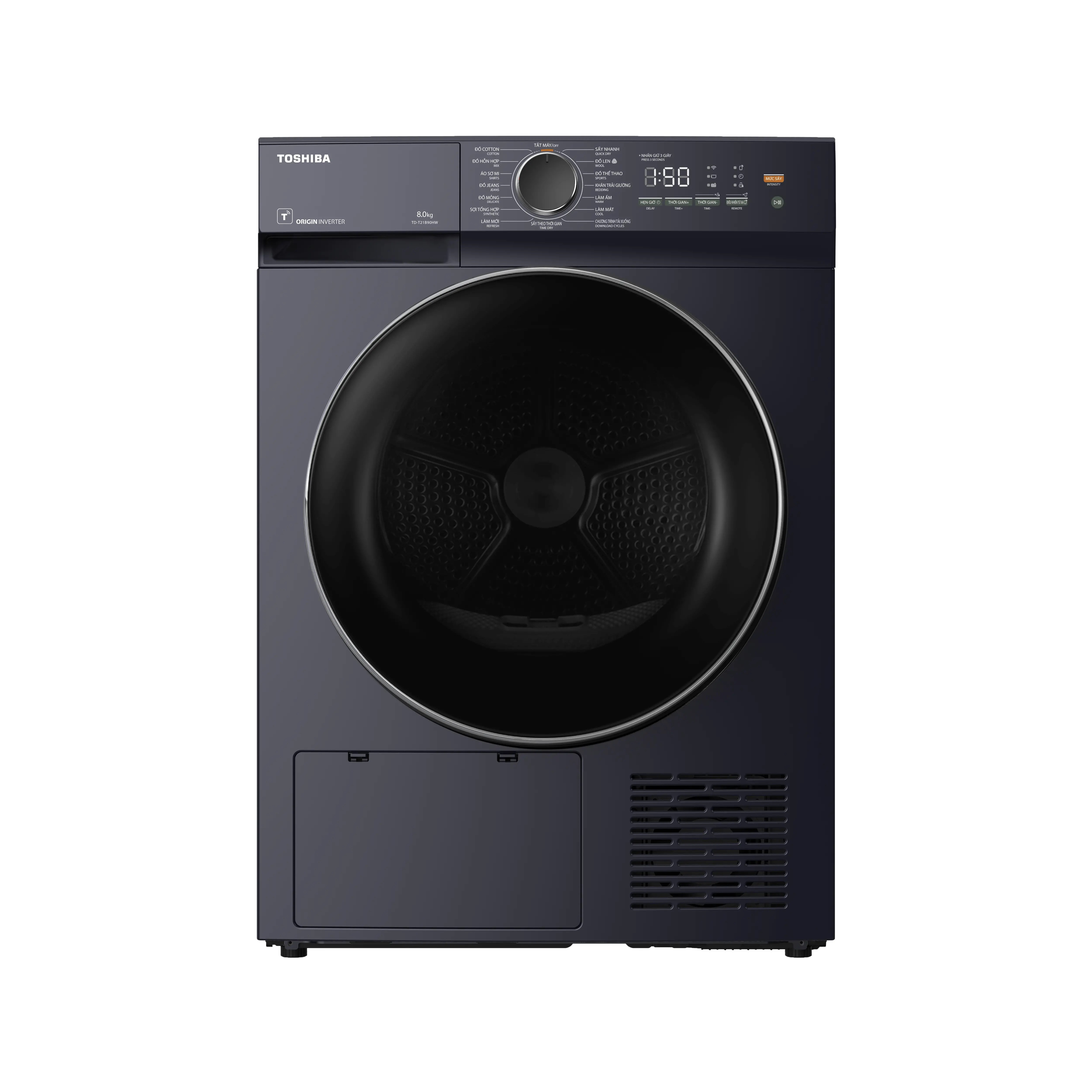 Máy sấy bơm nhiệt Toshiba 8 kg TD-T21B90HWV(MG) (Mới 2025)